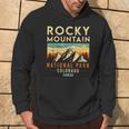 Rocky Mountain Est 1915 Colorado Vintage Retro National Park Hoodie Lifestyle