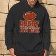 Rugby No Pads No Helmets Just Balls Felpa con cappuccio Estilo de vida