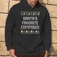 Santa's Favorite Composer Ugly Christmas Sweater Hoodie Lifestyle Santa's Favorite Composer Ugly Christmas Sweater Hoodie Lifestyle