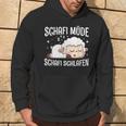 Schafi Müde Schafi Schlafen Schaf Pyjamas Schlaf Saying Kapuzenpullover Lebensstil