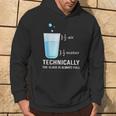 Scienza Tecnicamente Il Bicchiere È Sempre Pieno Fisica Felpa con cappuccio Estilo de vida