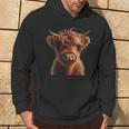 Scottish Highland Muccaiso Highlander Boviniitello Felpa con cappuccio Estilo de vida