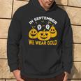 In September We Wear Gold Scary Pumpkin And Ghosts Costume Hoodie Lifestyle