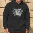 Serpiente Animal Motivo Ojos Azules Arte Serpiente Sudadera Estilo de vida