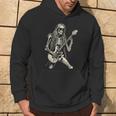 Skeleton Playing Guitar Graphic Rock And Roll Band Rock On Hoodie Lifestyle