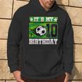 Soccer Birthday Party 10Th Birthday Boy 10 Years Old Hoodie Lifestyle