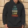 Sono Liam Che Fa Le Cose Di Liam Regalo Personalizzato Con I Felpa con cappuccio Estilo de vida