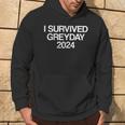 Sono Sopravvissuto A Greyday 2024 Trendy Greyday Felpa con cappuccio Estilo de vida