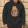 Stop Fat Shaming My Cat Fat Cat Amante Felpa con cappuccio Estilo de vida
