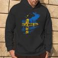 With Sweden Flag Flag Elk Län Sweden Kapuzenpullover Lebensstil