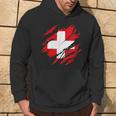 With Swiss Flag Of Switzerland Kapuzenpullover Lebensstil