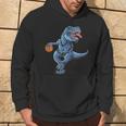 T-Rex Divertente Dinosauro Che Gioca A Basket T-Rex Per Adulti E Bambini Felpa con cappuccio Estilo de vida