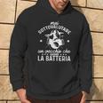 Tamburi Batterista Regalo Festa Del Papà Batteria Felpa con cappuccio Estilo de vida