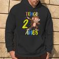 Tengo 2 Años 2º Cumpleaños Mono Sudadera Estilo de vida