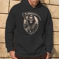 Teschio Santa Muerte Tristo Mietitore Felpa con cappuccio Estilo de vida