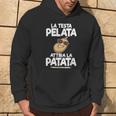 Testa Pelata Attira Patata Detto Ironico Regalo Divertente Felpa con cappuccio Estilo de vida