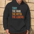 Tony The Man The Myth The Legend Nome Tony Felpa con cappuccio Estilo de vida