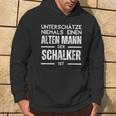 Unterschätze Niemals Einen Alten Mann Schalker Kapuzenpullover Lebensstil