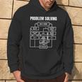 Uomini Problem Solving Chart Diagramma Di Flusso Geek Nerd Divertente Regalo Felpa con cappuccio Estilo de vida