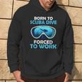 Uomo Born To Scuba Dive Divertente Per Gli Appassionati Di Scuba Felpa con cappuccio Estilo de vida