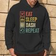 Videogioco Eat Sleep Dash Repeat Geometryideogamer Felpa con cappuccio Estilo de vida