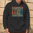 Vintage Agosto 1984 40 Compleanno Anni Uomo Donna Felpa con cappuccio Estilo de vida