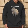 Vintage Ok I Pull Up Capybara Kapuzenpullover Lebensstil