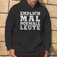 Withintage Print Endlich Mal Normale Leute Kapuzenpullover Lebensstil