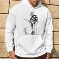 90S Grunge Legend Sketch Alternative Rock Guitarist Vocalist Hoodie Lifestyle