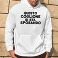 Addio Al Celibato Divertente Scherzo Sposo C Felpa con cappuccio Estilo de vida