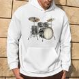 Batterie Instrument De Musique Motif Illustration Batterie Sweat à capuche Lifestyle