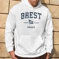 Brest France Drapeau Ancre Marine Sportintage Sweat à capuche Lifestyle
