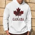 Canada Flag Canada Canada Flag Canada Map Gray Kapuzenpullover Lebensstil