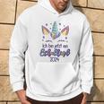 Children's Hurra Ich Bin Jetzt Ein Schulkind 2024 Unicorn First Day At School Kapuzenpullover Lebensstil