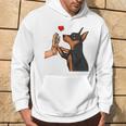 Dwarf Pinscher Liebe Miniature Pinscher Dog Holder Kapuzenpullover Lebensstil