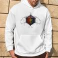 Genoa Apertura Nel Petto Amore Cuore Rossoblu Gradinata Nord Felpa con cappuccio Estilo de vida
