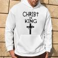 Gesù Cristo È Il Re Religioso Croce Gesù Regalo Maglia A Manica Felpa con cappuccio Estilo de vida