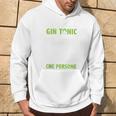Gin Tonic Reggo Piu Gin Tonic Che Persone Felpa con cappuccio Estilo de vida