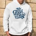 My Grass Is Blueintage Bluegrass Hand Lettering Retro Kapuzenpullover Lebensstil