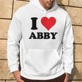 I Heart Abby First Name I Love Personalized Stuff Felpa con cappuccio Estilo de vida