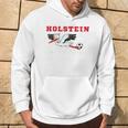 Holstein Stolle Football Kicken Fan Kiel Stadium Blue Blue Kapuzenpullover Lebensstil