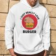 Kawaii Capybara Adoro Davvero Gli Hamburger Felpa con cappuccio Estilo de vida