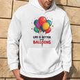 Lustiger Looner Mit Aufschrift „I Love Balloons“ Für Ballonliebhaber Kapuzenpullover Lebensstil