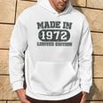 Made In 1972 Regalo 52 Anni 52 Compleanno Donna Uomo Con Collo A Felpa con cappuccio Estilo de vida
