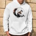 Opera D'arte Per Amanti Degli Scoiattoli Luna Animal Motif Scoiattolo Felpa con cappuccio Estilo de vida