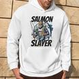 Pesce Salmone Divertente Bigfoot Pesce Salmone Felpa con cappuccio Estilo de vida