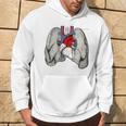 Polmoni Cuore Umano Anatomia Medica Polmoni Umani Cuore Felpa con cappuccio Estilo de vida
