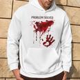 Problem Solved Bloody Blood Stained Horror Zombie Hoodie Lifestyle