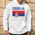 Serbian Flag Football Fan Serbia Srbija Kapuzenpullover Lebensstil