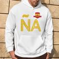 Spain España People Flag Letter N And A Spain España Red Kapuzenpullover Lebensstil